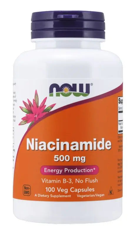 Now Niacinamide (B-3) 500 Mg, 100 Capsules