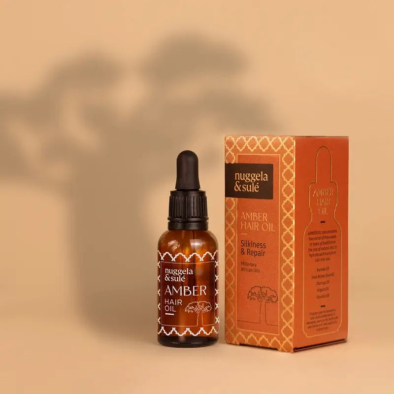 Nuggela & Sule Amber Hair Oil Baobab Shea Butter Hair Oil 30Ml.