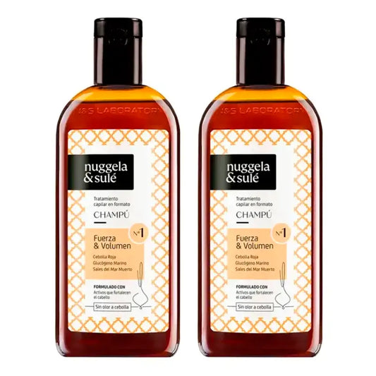 Nuggela & Sule Shampoo Premium Onion Extract Weak & Oily Hair, Pack 2 x 250 ml