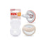 Nuk Mommy Feel Soother 0-9M Red-Grey , 2 units