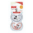 Nuk Space Mickey Mouse Pacifier Red T1 0-6M Silicone , 2 units