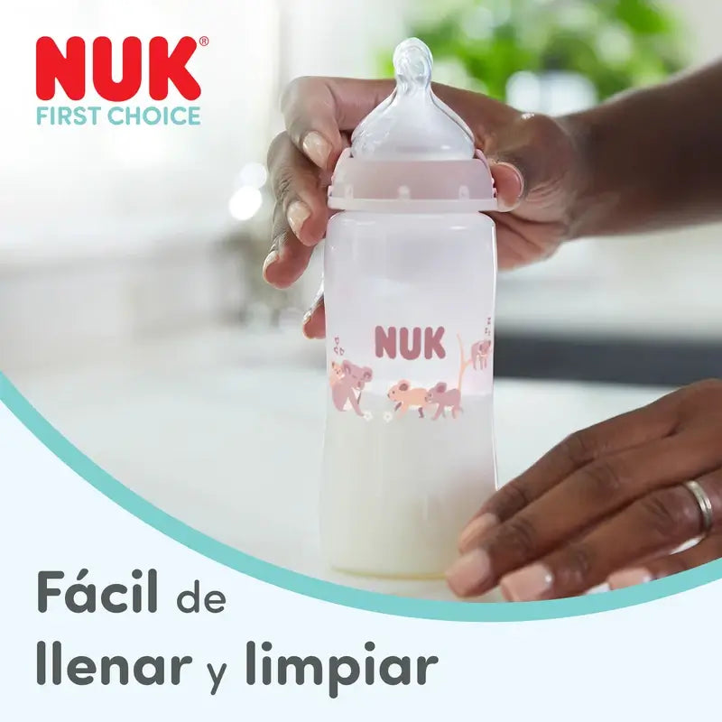 NUK First Choice+ 150 ml Baby Bottle, Size S Teat, 0m+, Whale