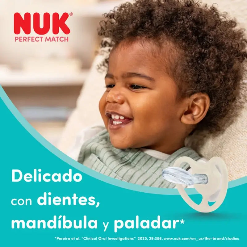 NUK Perfect Match Air Silicone Dummy T1 0–6 months Mickey Mouse Red/Grey, 2 pcs