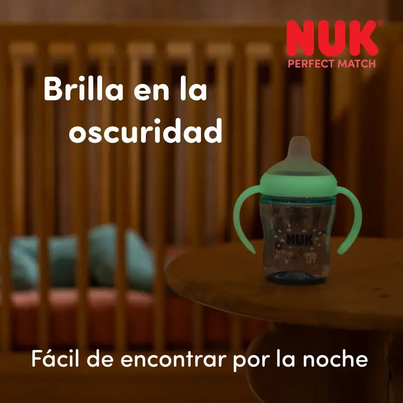 NUK Perfect Match Training Bottle 150 ml 6m+ Night Koala Blue