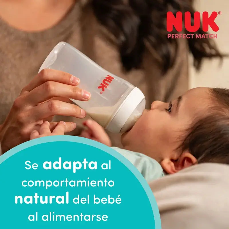 NUK Perfect Match Silicone Teat with Flow Control for 6 months and over, pack of 2