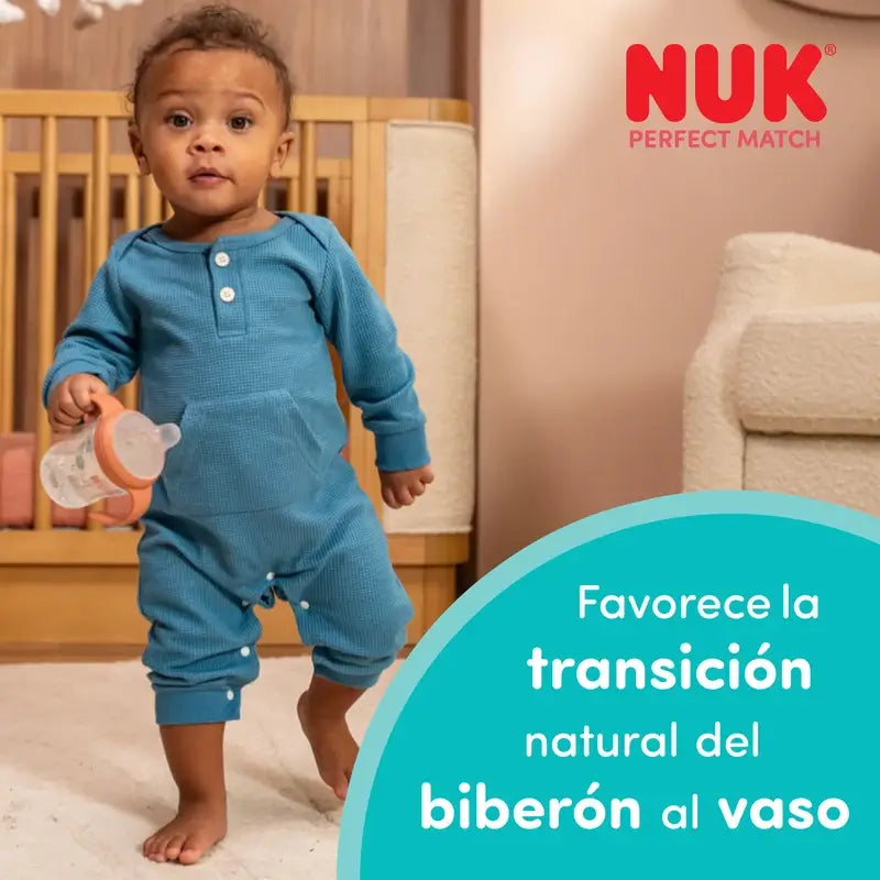 NUK Perfect Match Training Bottle 150 ml 6m+ Mickey Mouse Grey