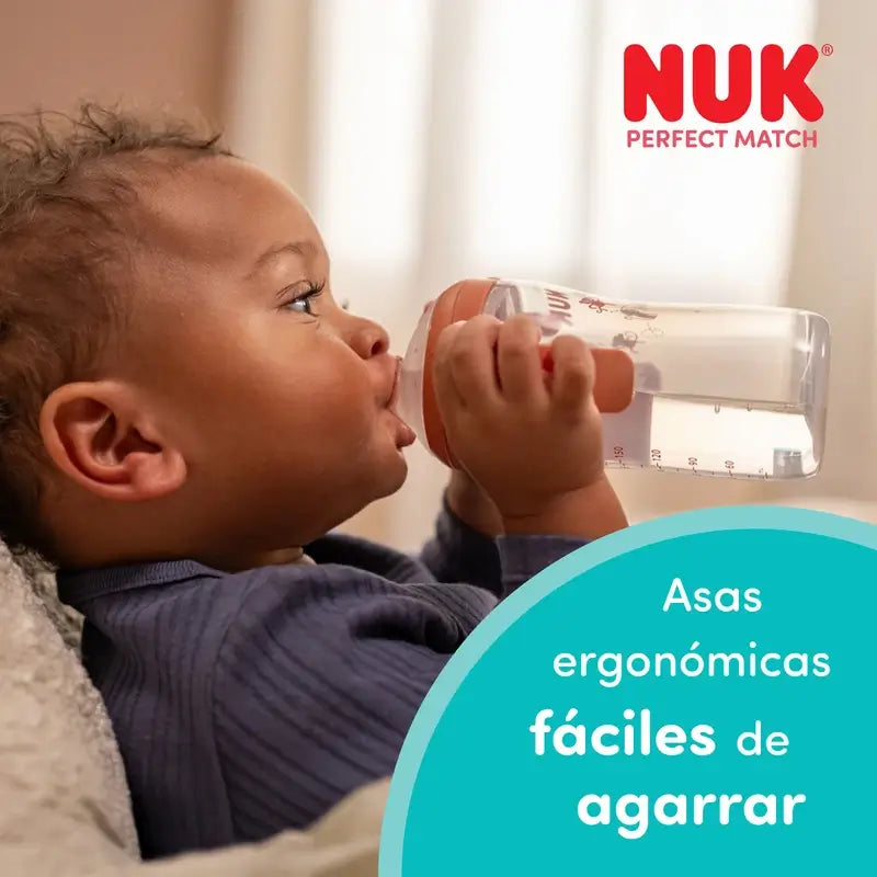 NUK Perfect Match Training Bottle 150 ml 6m+ Mickey Mouse Grey