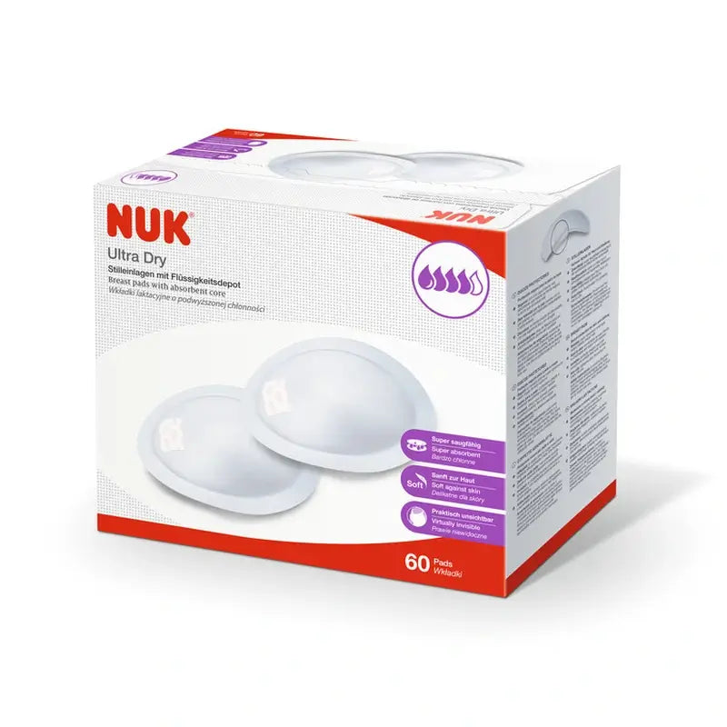 Nuk Promo Ultra Dry Breastfeeding Pads , 60 units