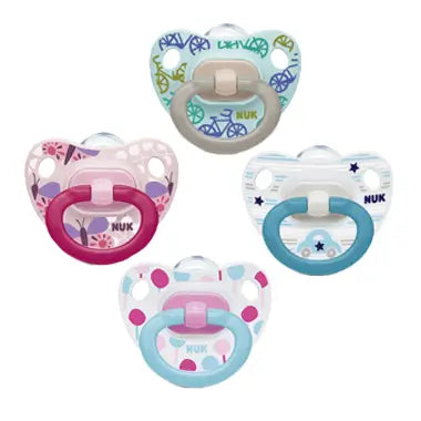 NUK Classic Happy Days Silicone Pacifier Silicone 0-6 Months 2 units