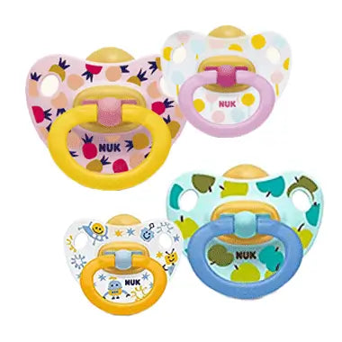 NUK Classic Happy Kids Pacifier Latex 6-18 Months 2 units