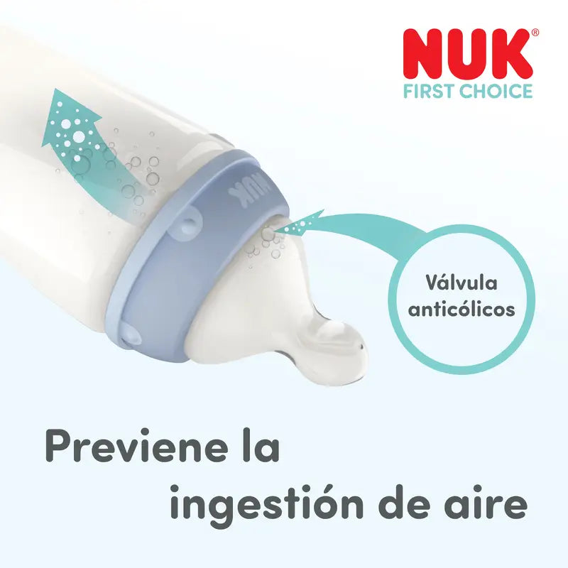 NUK First Choice+ Teats, Size M, 0–6 months, Silicone, 2-pack