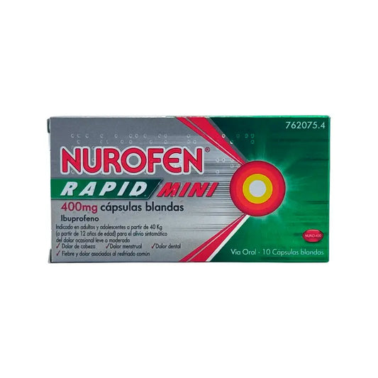 Nurofen Rapid Mini 400 Mg, 10 softgels