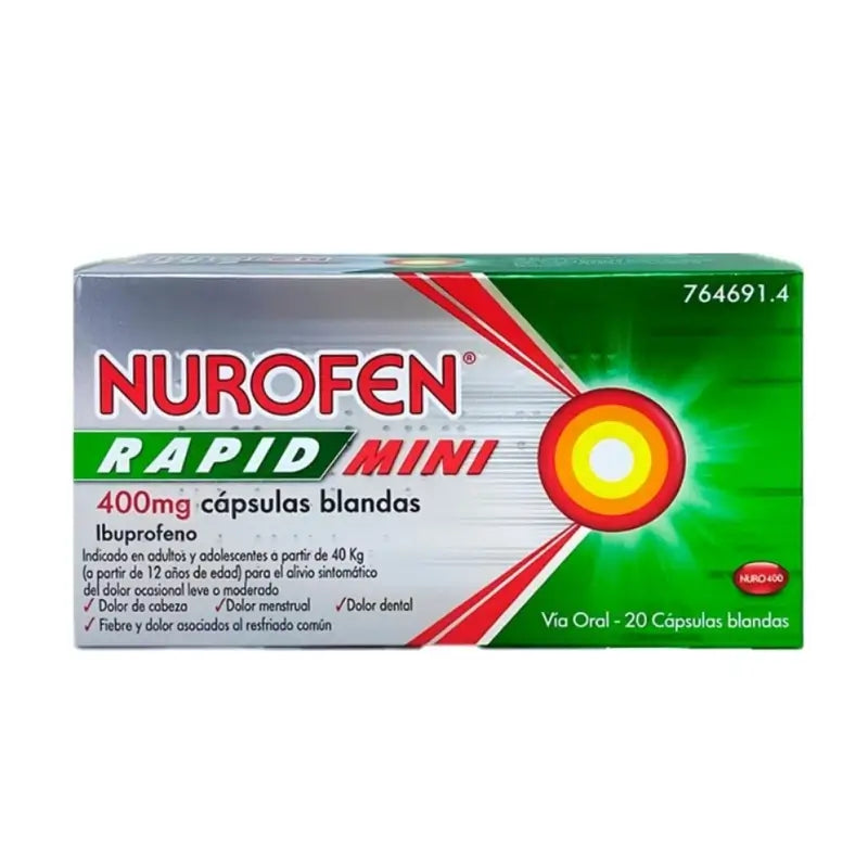 Nurofen Rapid Mini 400 Mg, 20 softgels