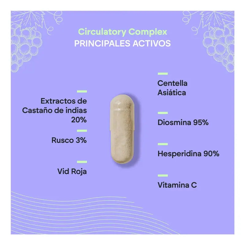 Nutralie Circulatory Complex With Diosmin + Hesperidin, 60 capsules