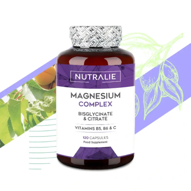 Nutralie Magnesium Complex With Bisglycinate And Citrate , 120 capsules