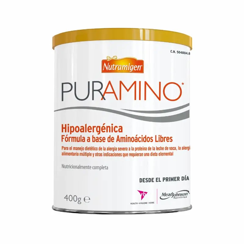 Nutramigen Puramino Hypoallergenic Formula, From Day One , 6 X 400 grams