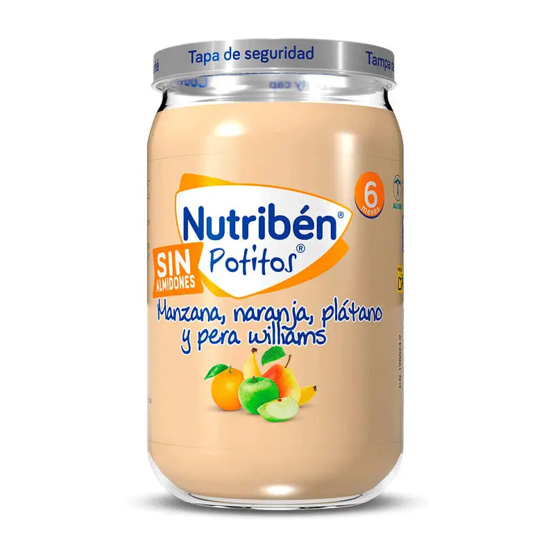 Nutriben Potito Apple, Orange, Banana and Pear Williams, 235g