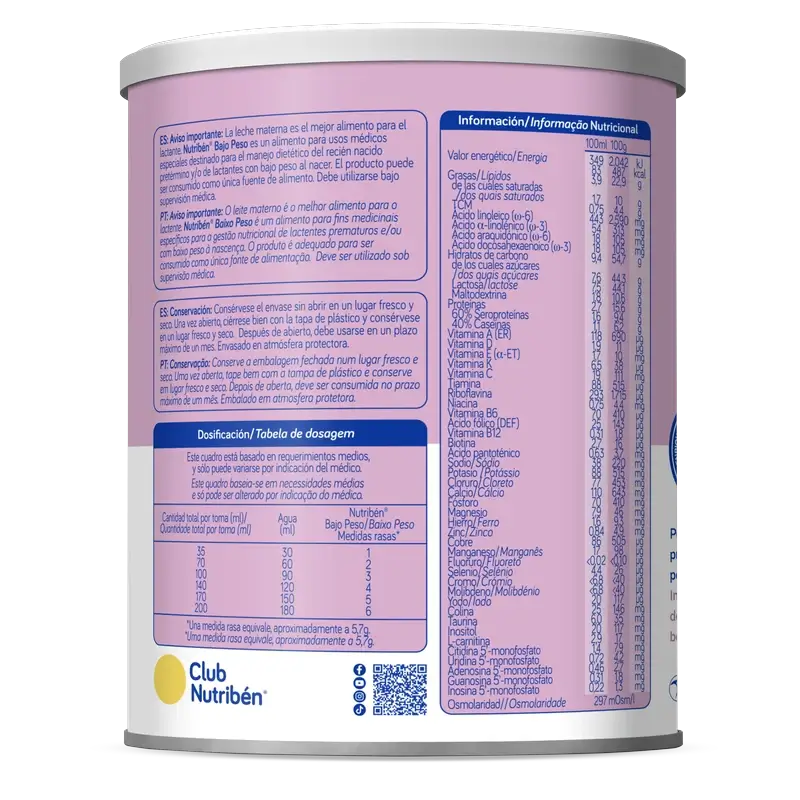 Nutribén Low Weight Milk, 400 g