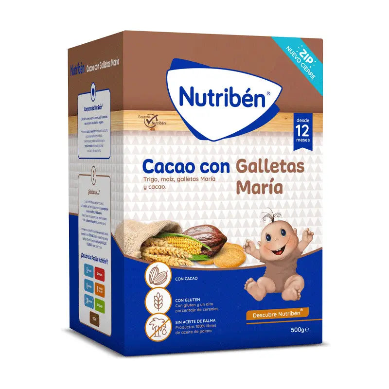 Nutriben Papilla Cacao with Maria Cookies 500 g