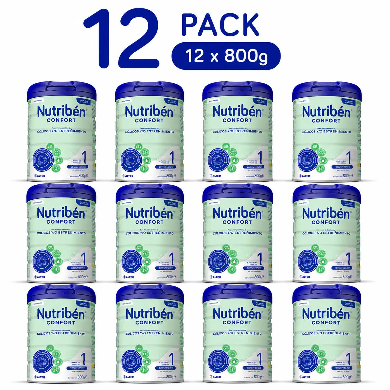 Nutribén Confort 1 Milk Starter, 12 x 800 grams