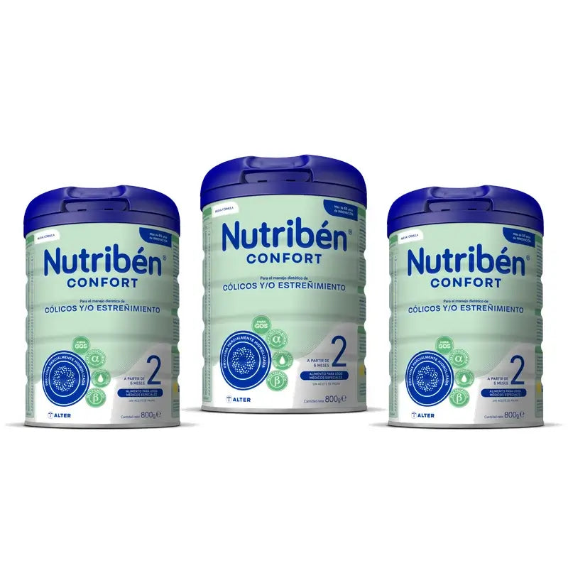 Nutribén Confort 2 Milk Continuation, 3 x 800g