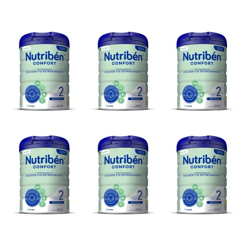 Nutribén Confort 2 Milk Continuation, 6 x 800g