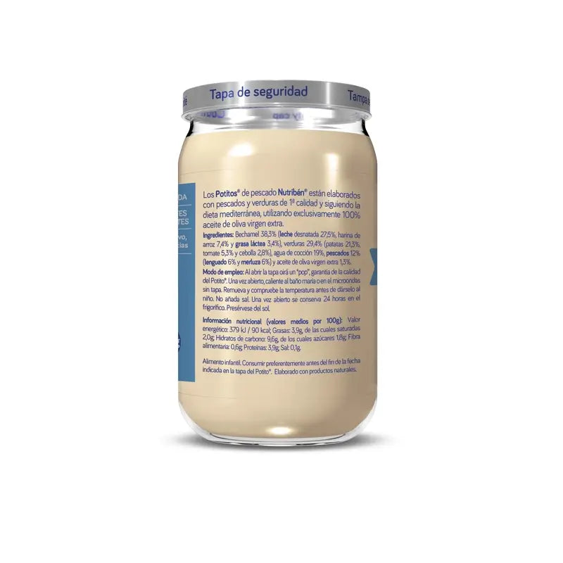 Nutriben Béchamel Potito with Sole and Hake , 235g