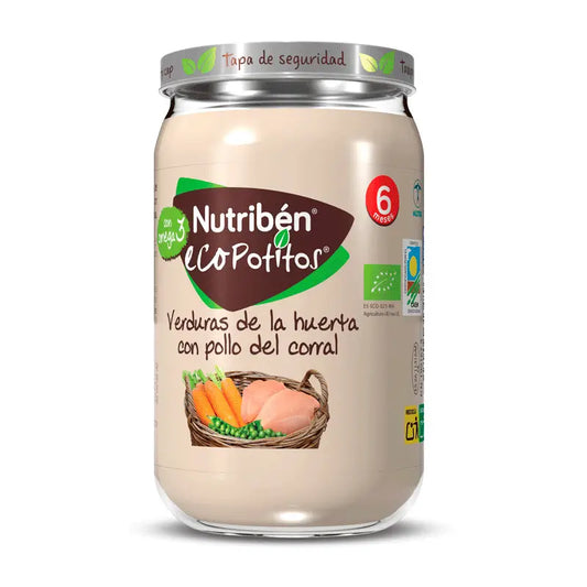 Nutriben Potito Eco Chicken from the farmyard with Vegetables 235 g