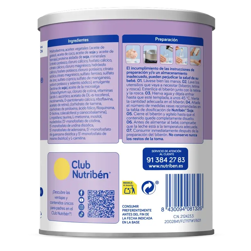 Nutribén Soya Hydrolysed Milk 400g