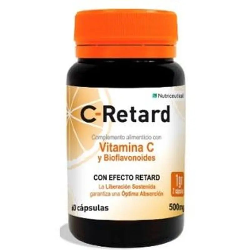 Nutriceuticals C-Retard Vitamin C With Bioflavonoids 60Caps.