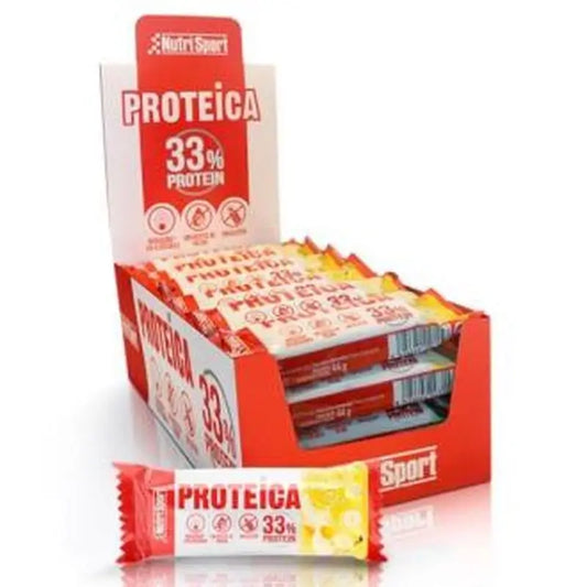 Nutrisport Protein Bar Banana, 44Gr. Box 24Packs