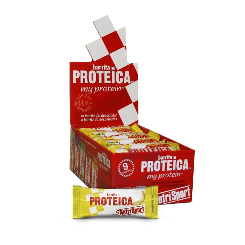 Nutrisport Banana Protein Box , 24 bars