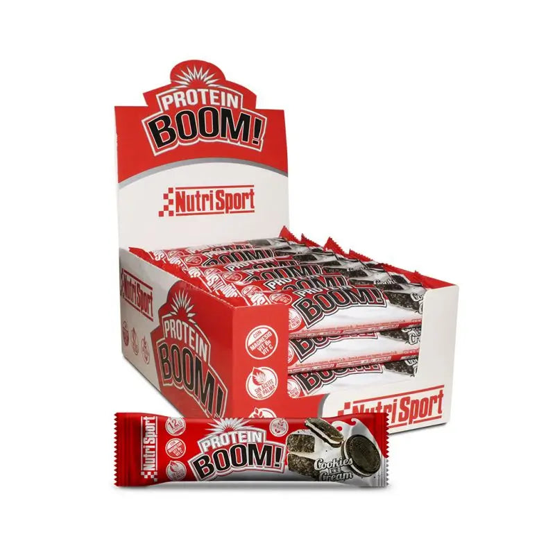 Nutrisport Protein Boom Cookies-Cream Box , 24 bars