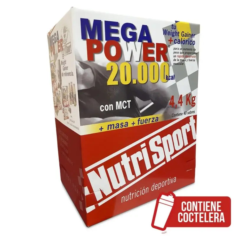 Nutrisport Megapower 20000 Chocolate, 40 Sachets of 110 Gr
