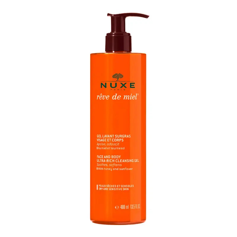 Nuxe Rêve de Miel Cleansing Gel Face and Body Cleansing Gel 400 ml