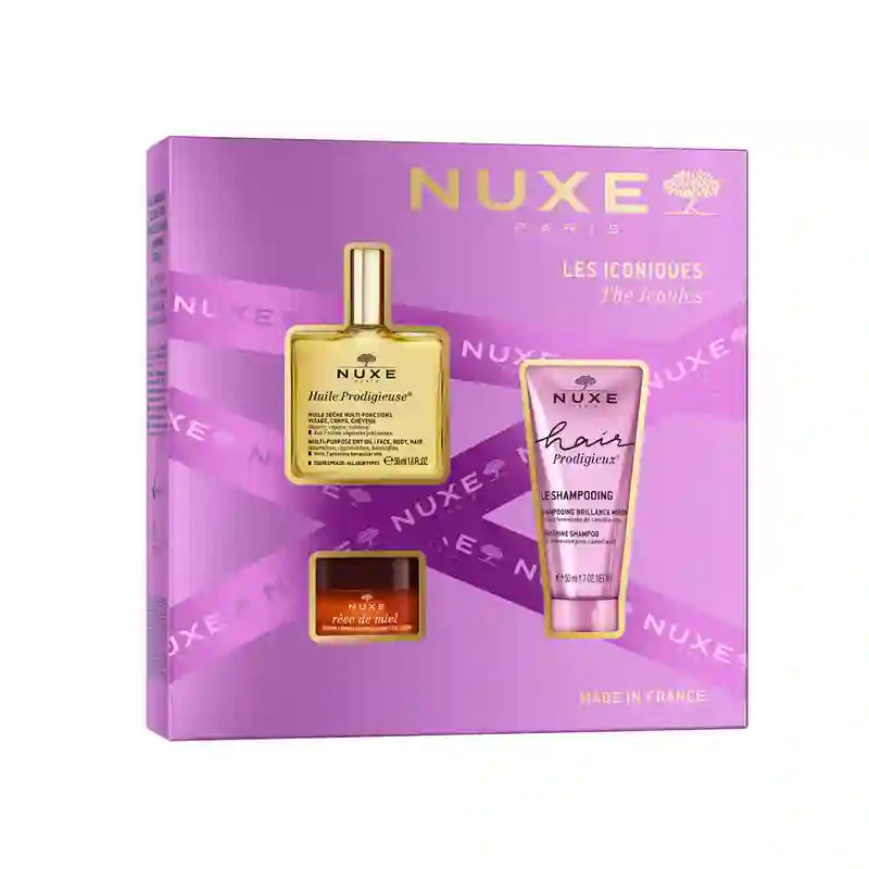Nuxe Multi-Ranges Best Sellers Gift Chest Huile Prodigieuse + Shampoo +Reve The Miel