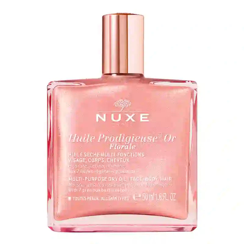 Nuxe Multi-Ranges Glow Infinite Rose Very Rose Lip Serum + Huile Prod Floral Or + Huile Prod Floral Gift Chest