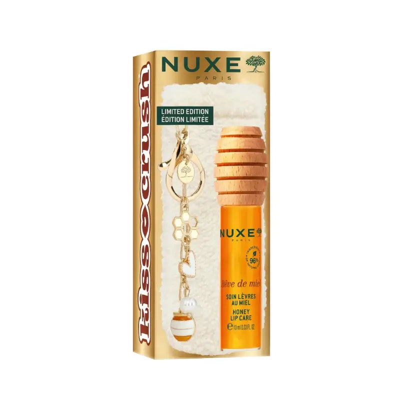 Nuxe Reve De Miel Honey Lip Treatment 10 ml + Free Lip Case, 10 ml