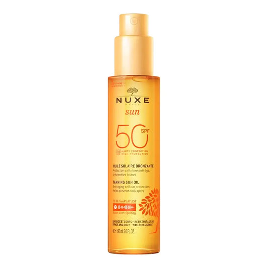 Nuxe Sun Tanning Oil for Face and Body SPF 50