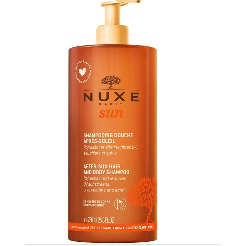 Nuxe Sun After Sun Shower Shampoo for Body & Hair Jumbo Format, 750 ml
