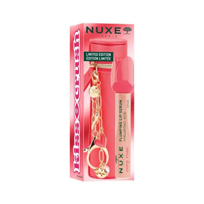 Nuxe Very Rose Plumping Lip Serum 8 ml + Free Lip Case, 8 ml