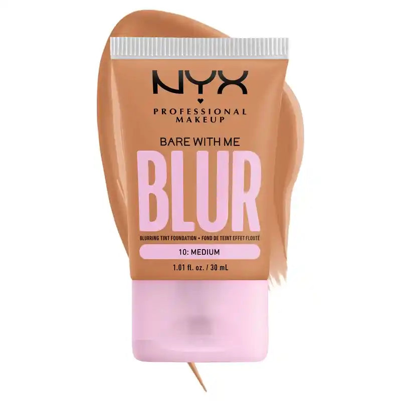 Nyx Bare With Me Blur Skin Tint, Blurring Foundation, Matte Finish, Shade 10 , 30 ml
