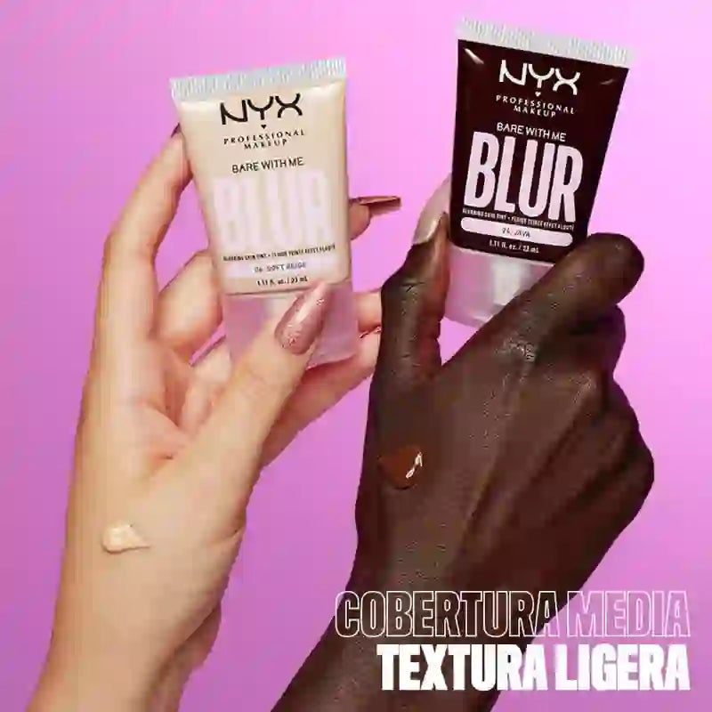 Nyx Bare With Me Blur Skin Tint, Blurring Foundation, Matte Finish, Neutral Shade , 30 ml