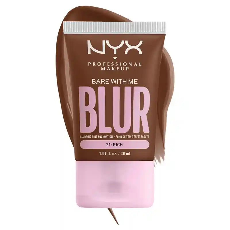 Nyx Bare With Me Blur Skin Tint, Blurring Foundation, Matte, Shade Rich 21 , 30 ml