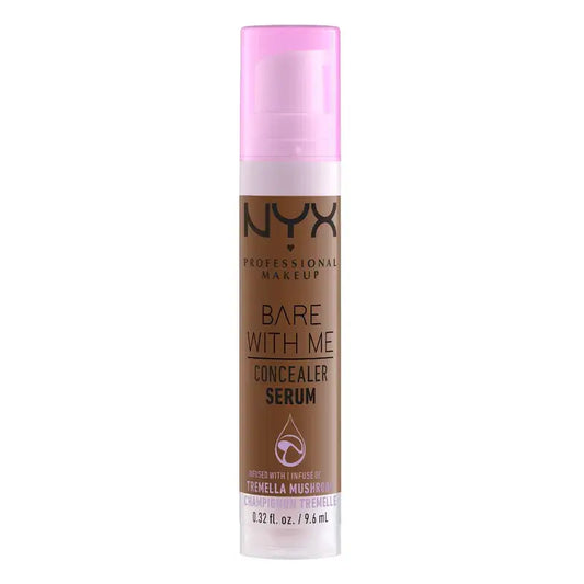 Nyx Bare With Me Serum Concealer, Mocha Shade. Vegan Formula. , 9.6 ml