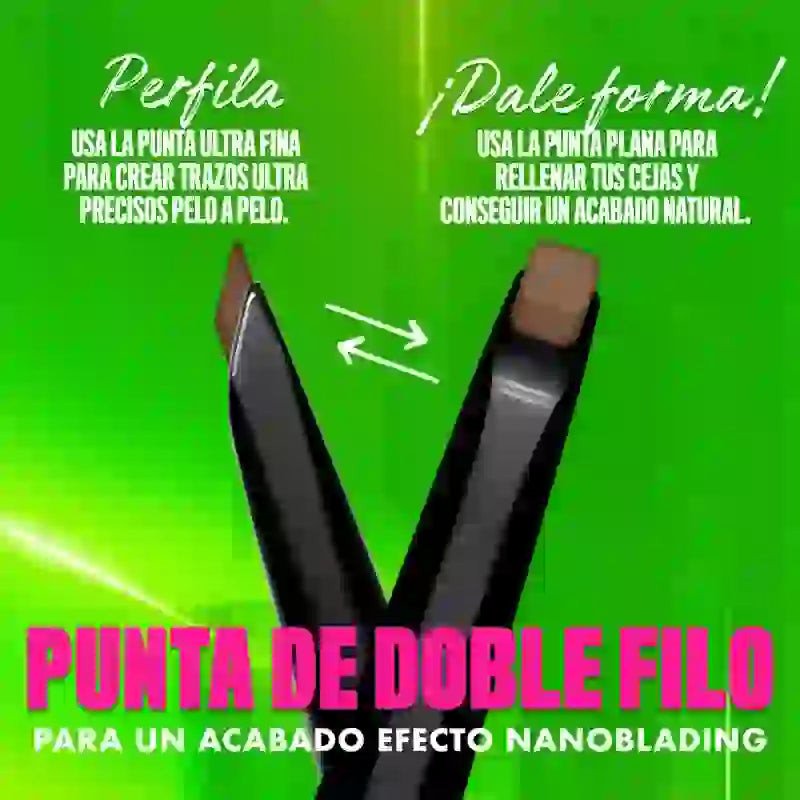 Nyx Blade & Shade Double-Ended Eyebrow Pencil, Cool Ash Brown 03 , 0.06 grams