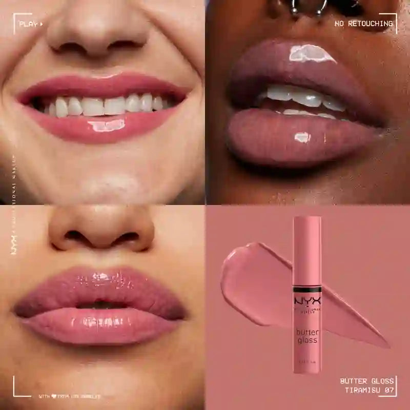Nyx Lip Gloss Butter Gloss - Tiramisu 07 , 8 ml
