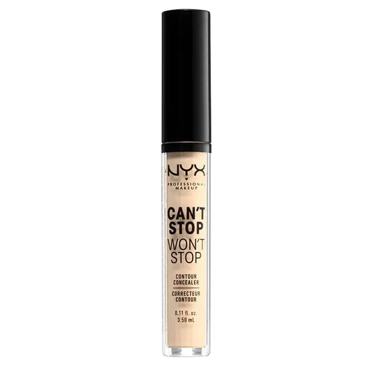 Nyx Can'T Stop Won'T Stop Noncomedogenic Concealer Shade 1 Pale For Fair Skin , 3,5 ml