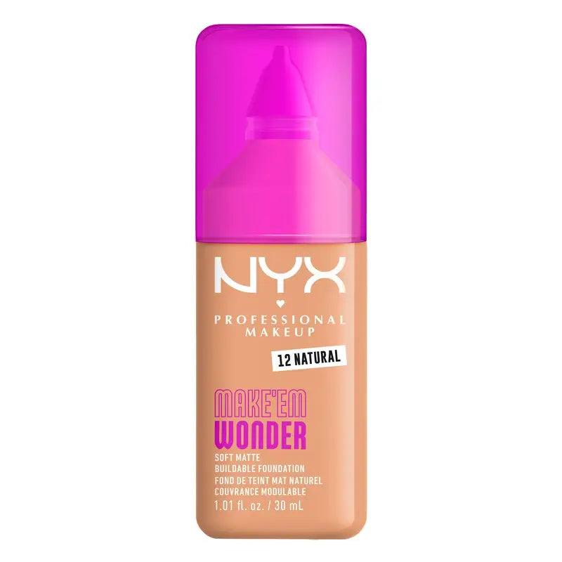 Nyx Cosmetics Make Em Wonder Fdt Natural, 30 ml