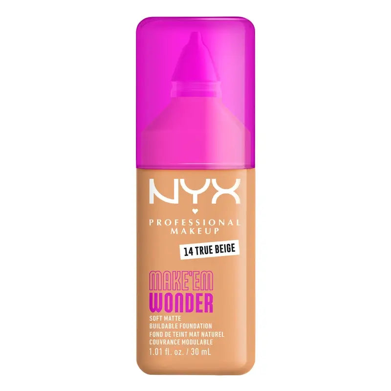 Nyx Cosmetics Make Em Wonder Fdt True Beige, 30 ml